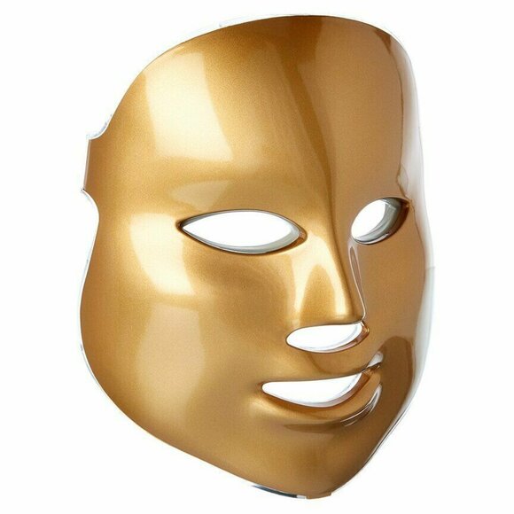 New MZ Skin LED Light Therapy Golden Facial Treatment Device Home Spa Luxury - Picture 4 of 6